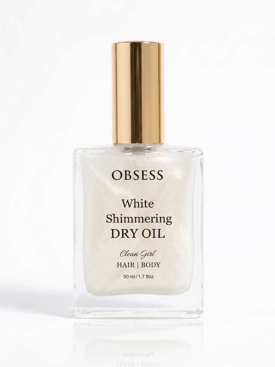 White Shimmering Dry Oil