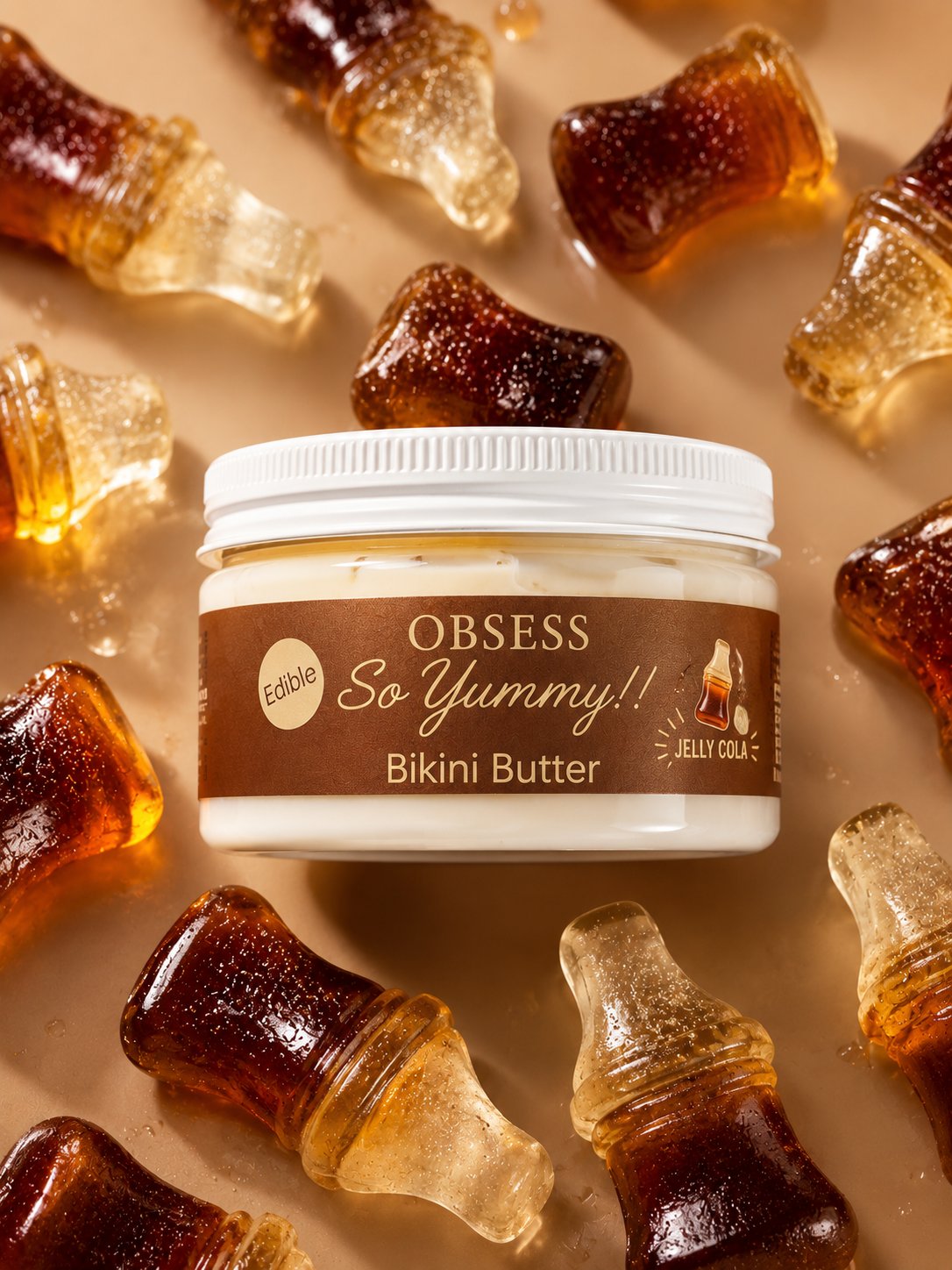 “So Yummy” Edible Bikini Butter (jelly cola)