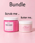 Foaming body scrub + body butter