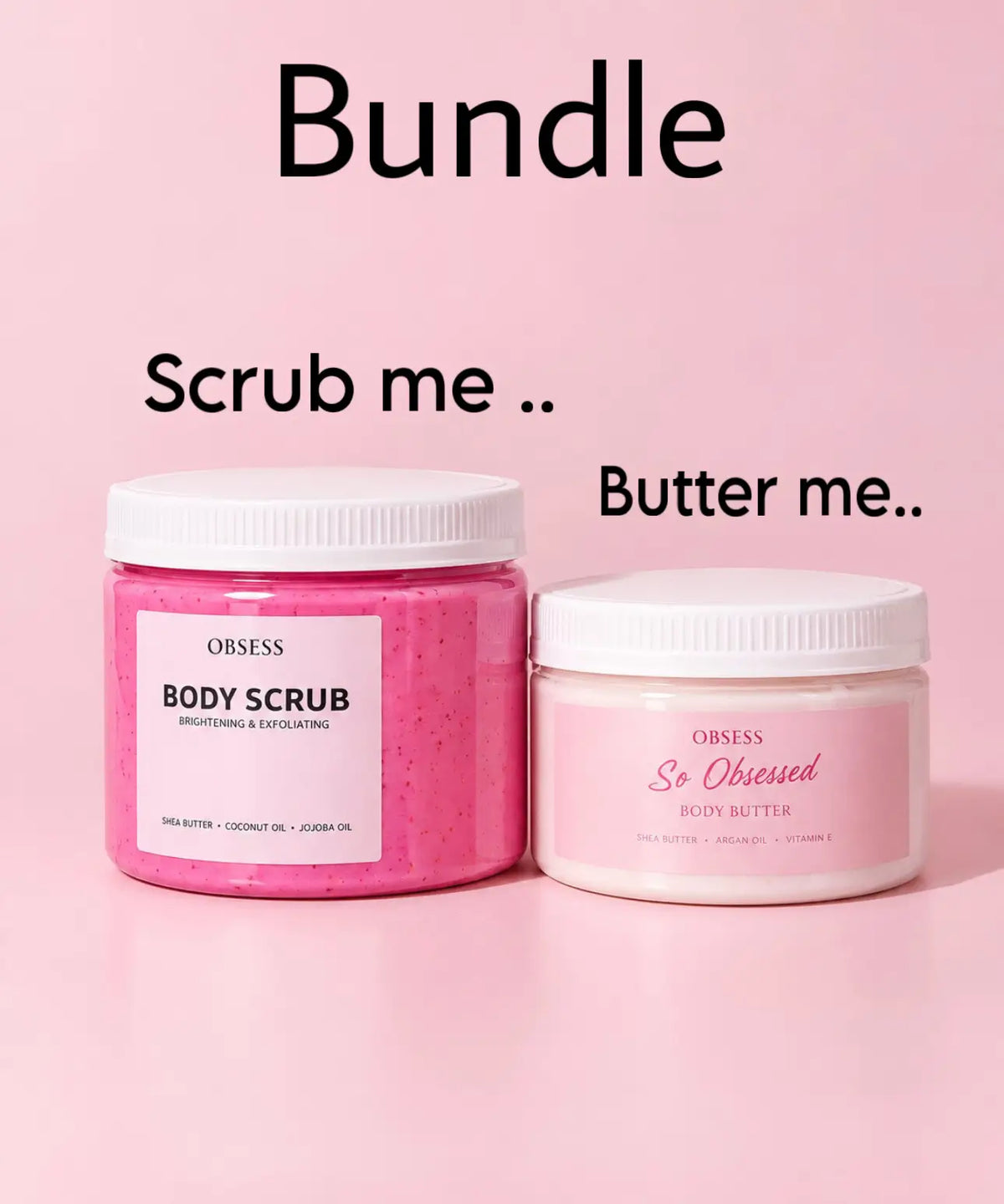 Foaming body scrub + body butter